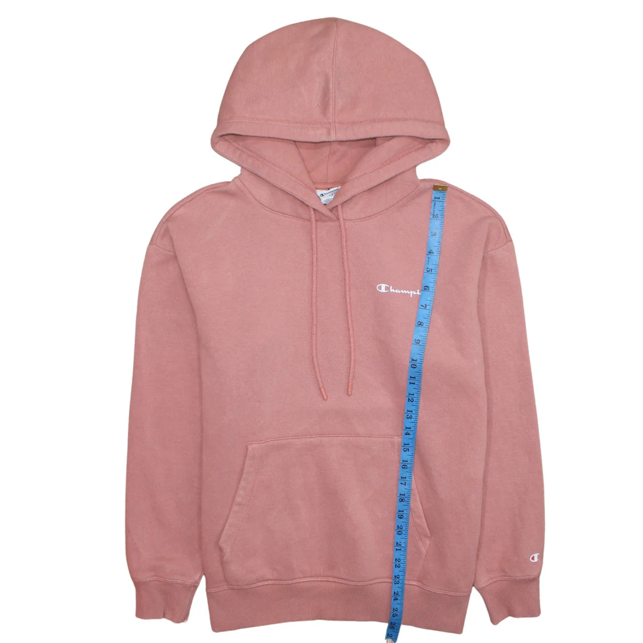 Champion Women’s Pink Pullover Hoodie Sweatshirt L Cotton Blend - Image 3