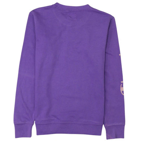 Champion Women’s Purple Crew Neck Pullover Sweatshirt L Cotton Blend - Image 4