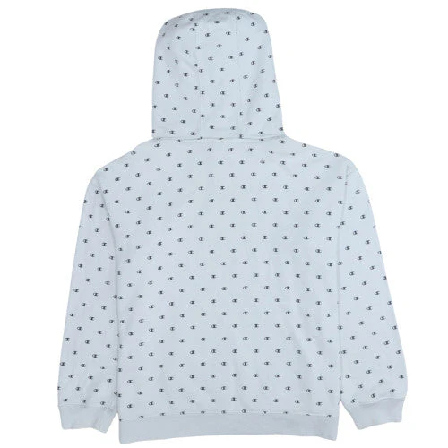Champion Women’s White Logo Print Pullover Hoodie Size XL - Image 4