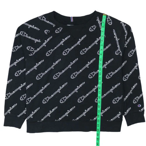 Champion Womens Black 2XL Pullover Logo Sweatshirt - Image 2