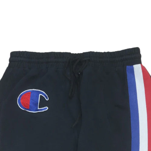 Champion Womens Black Jogger Sweatpants Size 14 Logo Stripe - Image 8