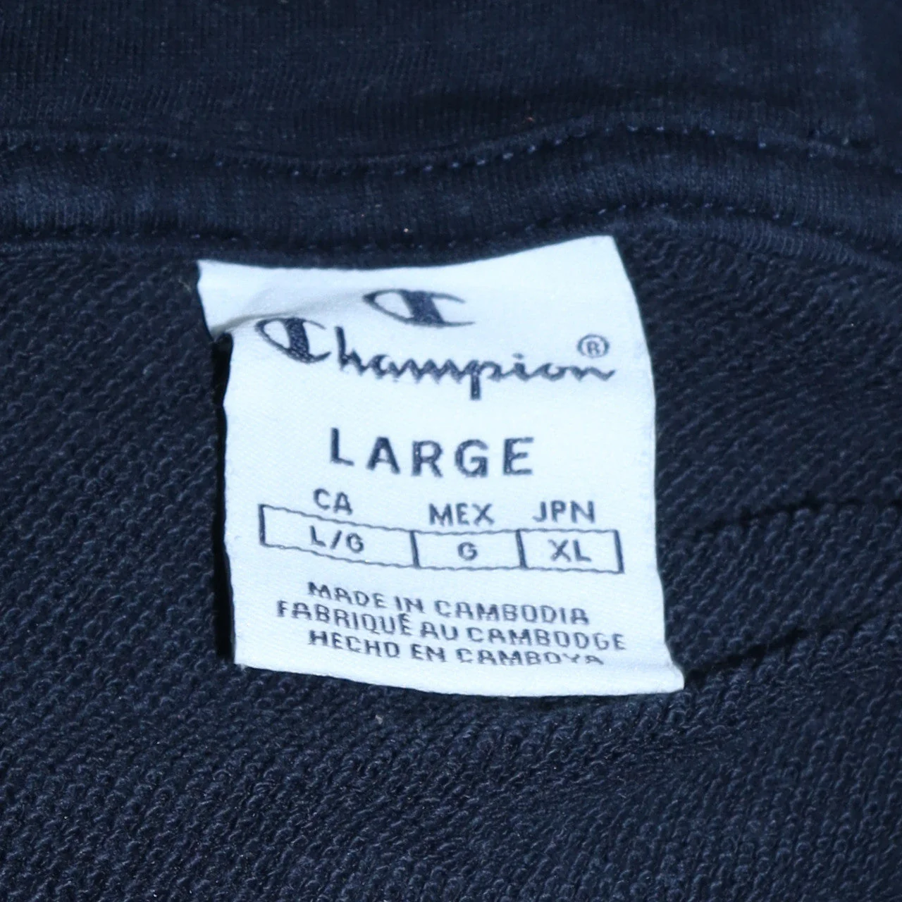 Champion Women's Black Large Pullover Hoodie with Logo Detail - Image 5