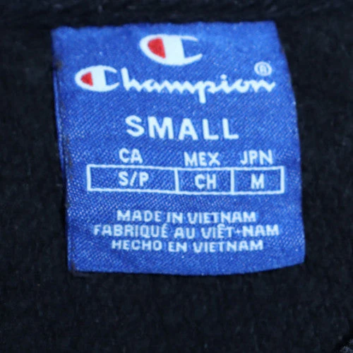 Champion Women's Black Small Pullover Sweatshirt with Logo Embroidery - Image 6