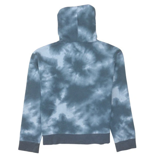 Champion Womens Blue Tie Dye Pullover Hoodie Size L Cotton Blend - Image 4