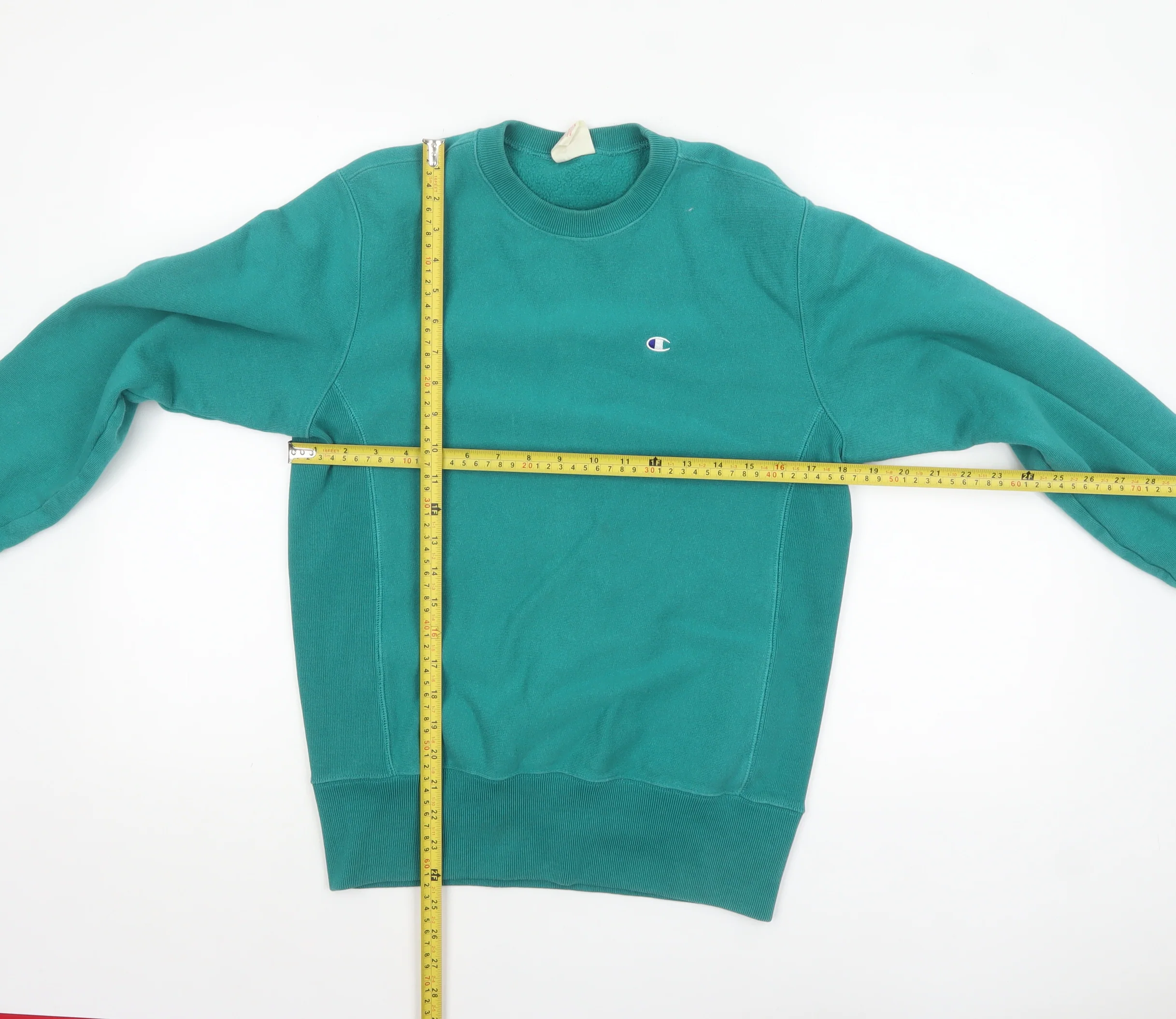Champion Womens Green Medium Reverse Weave Cotton Sweatshirt - Image 2