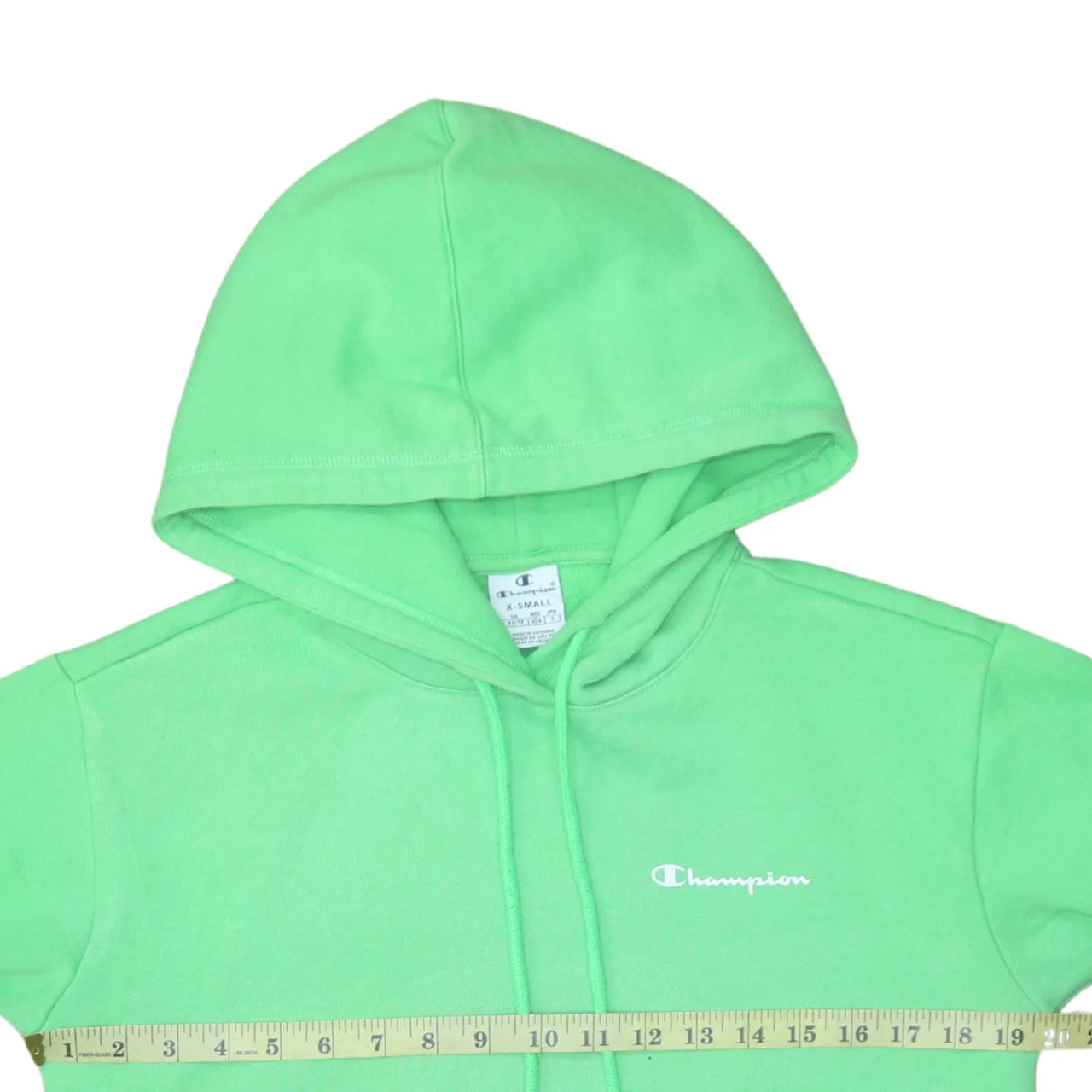 Champion Womens Green XS Pullover Hoodie Cotton Blend Casual - Image 2