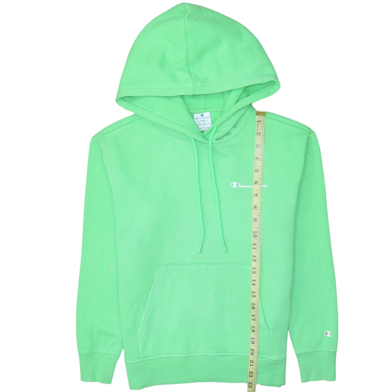 Champion Womens Green XS Pullover Hoodie Cotton Blend Casual - Image 3