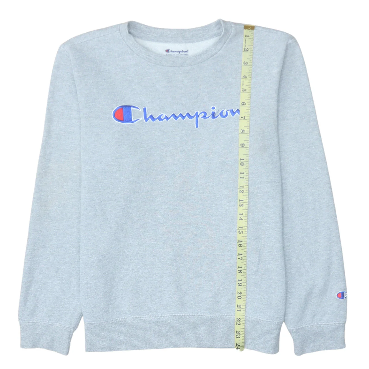 Champion Womens Grey Pullover Sweatshirt 2XL Cotton Blend Logo - Image 3