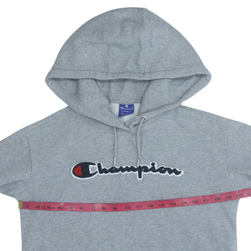 Champion Women's Grey XS Pullover Hoodie Sweatshirt Logo Cotton Blend - Image 3