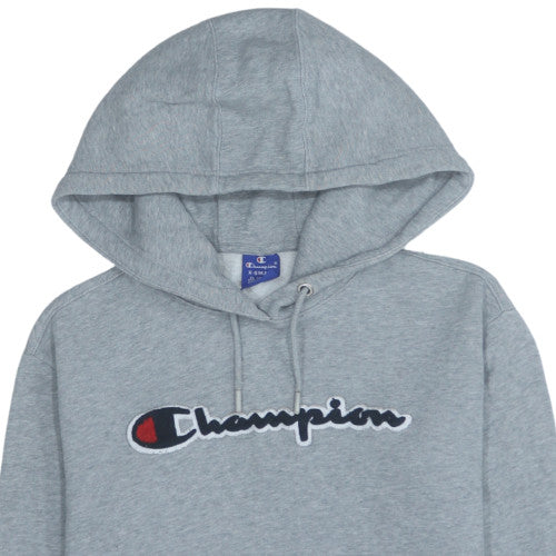 Champion Women's Grey XS Pullover Hoodie Sweatshirt Logo Cotton Blend - Image 6