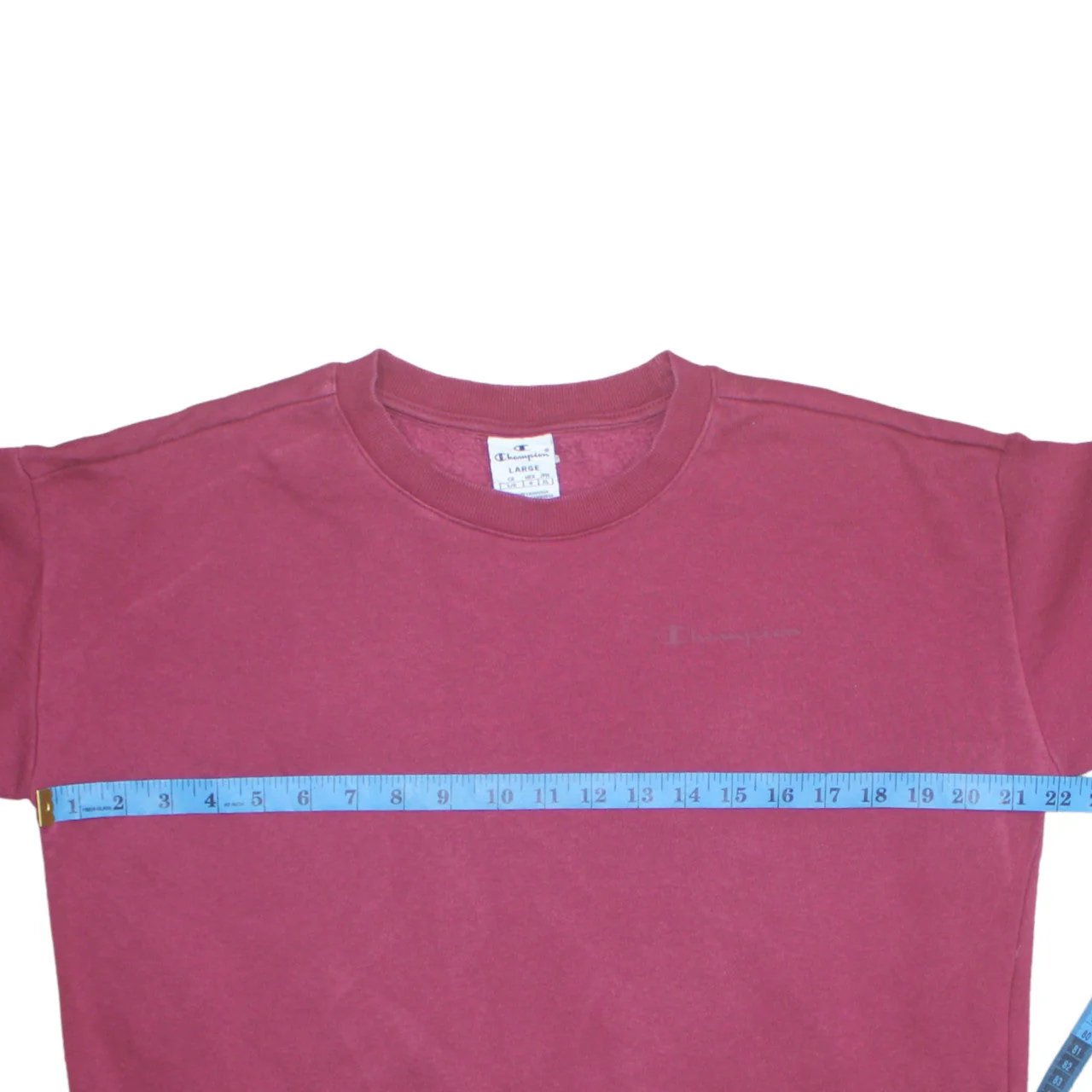 Champion Womens Maroon Large Crew Neck Pullover Sweatshirt - Image 2