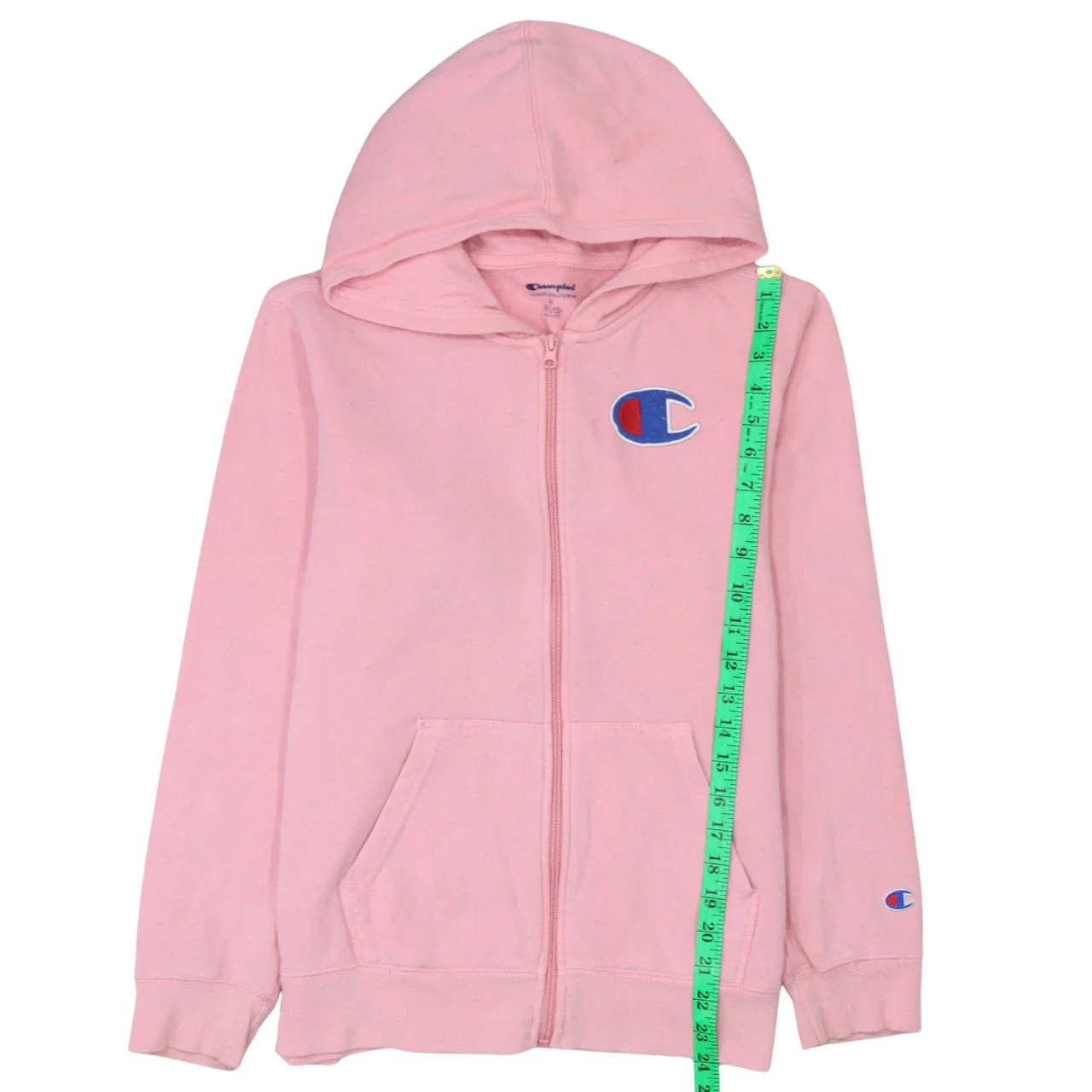 Champion Womens Pink Full Zip Hoodie XL Classic Fit Casual - Image 2