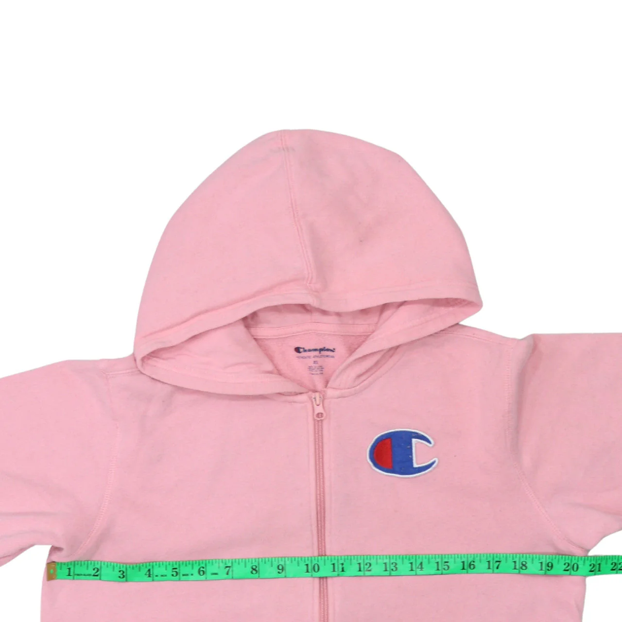 Champion Womens Pink Full Zip Hoodie XL Classic Fit Casual - Image 3