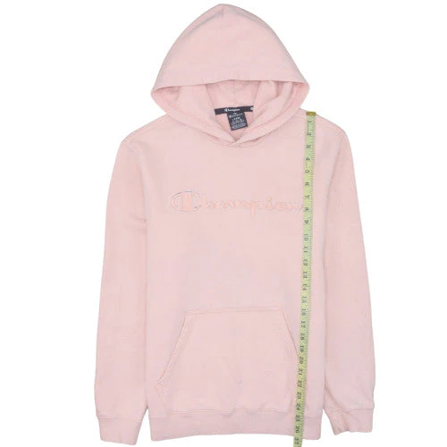 Champion Womens Pink Hooded Pullover Sweatshirt Size L - Image 2