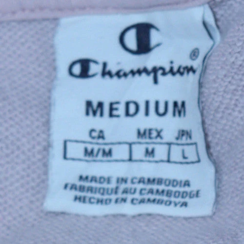 Champion Womens Pink Pullover Hoodie Medium Cotton Blend Casual - Image 5