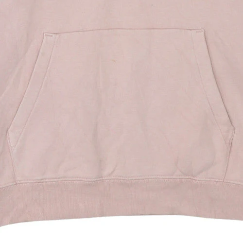 Champion Womens Pink Pullover Hoodie Medium Cotton Logo Sweatshirt - Image 7