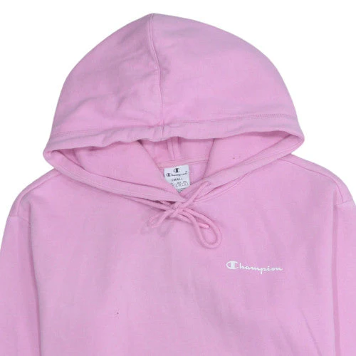 Champion Womens Pink Pullover Hoodie Small Cotton Blend Casual - Image 7
