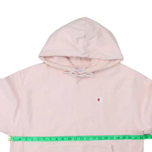 Champion Women's Pink Reverse Weave Pullover Hoodie Size M - Image 2