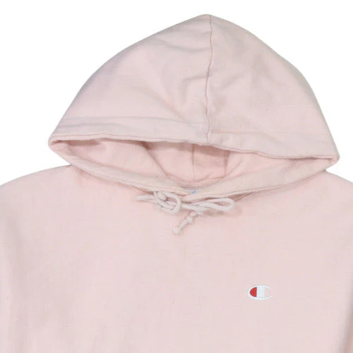 Champion Women's Pink Reverse Weave Pullover Hoodie Size M - Image 7