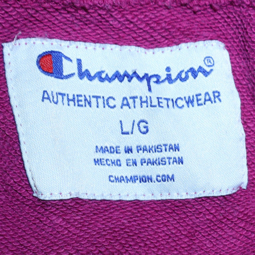 Champion Women's Purple 1/2 Zip Pullover Sweatshirt Size L - Image 5