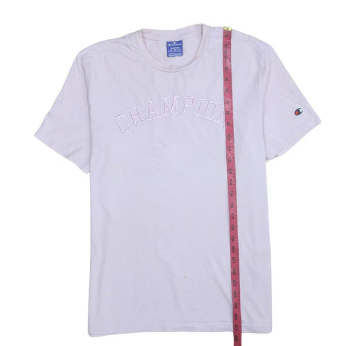 Champion Womens White Embroidered Logo T-Shirt Size M - Image 2