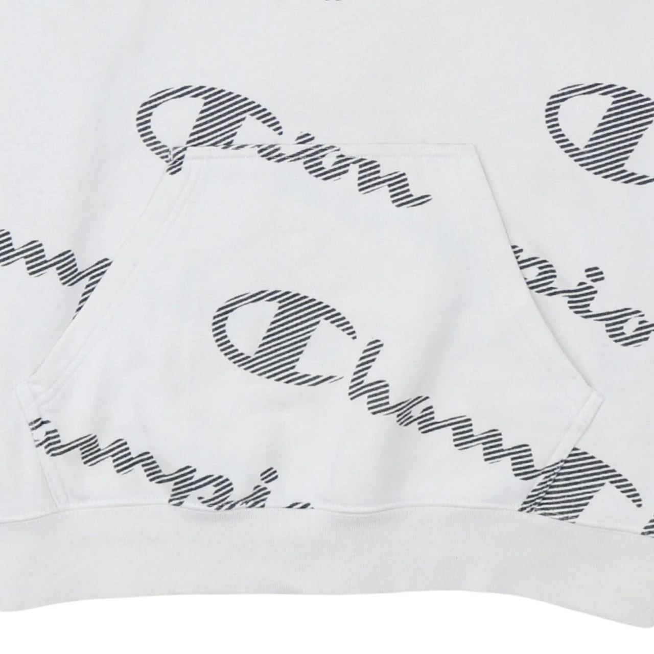 Champion Women's White Medium Pullover Hoodie with Logo Print - Image 7