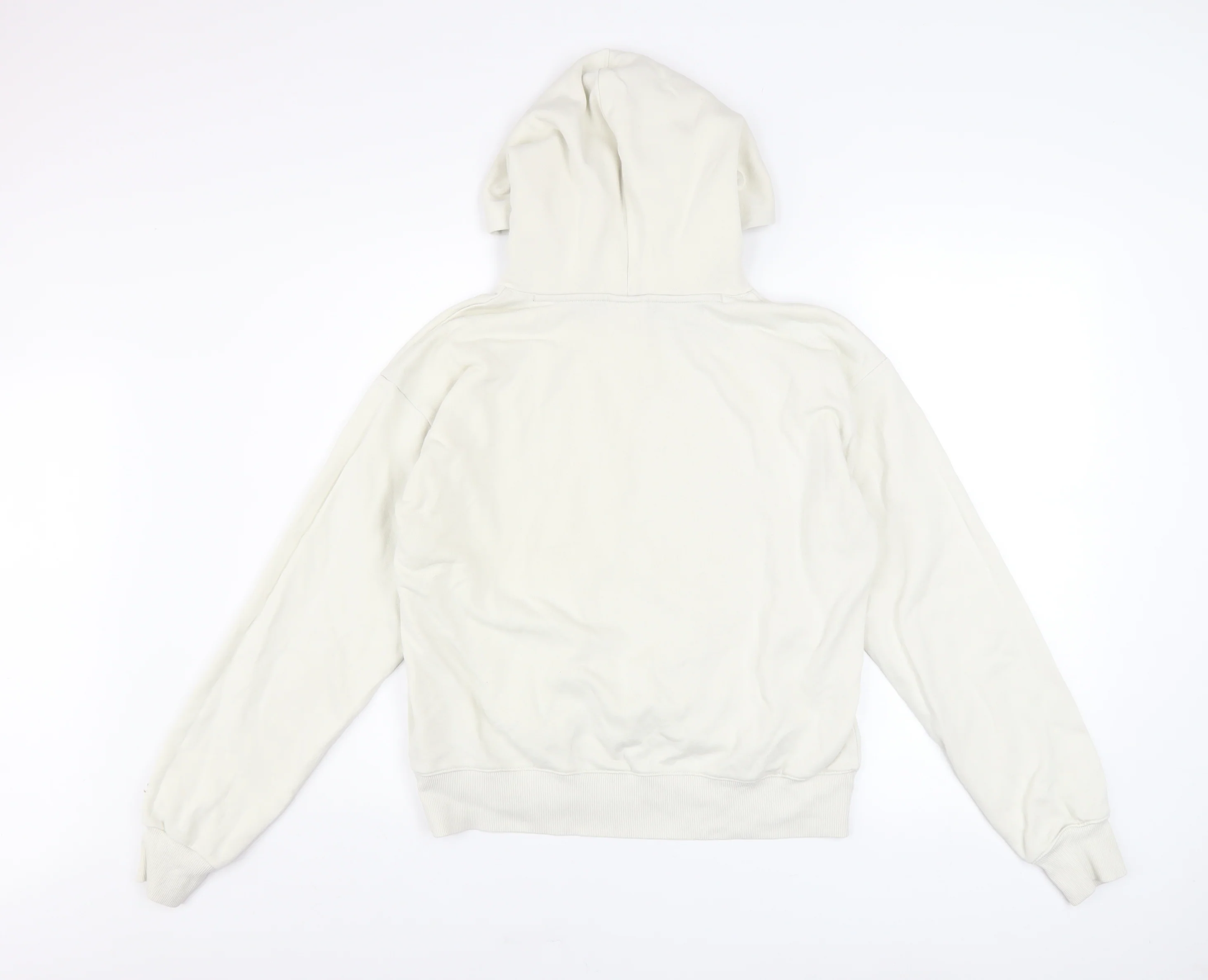 Champion Women's White Pullover Hoodie Large Cotton Blend - Image 3