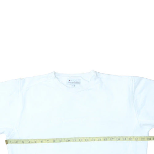Champion Women's White Pullover Sweatshirt L Classic Fit - Image 2