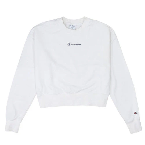 Champion Women's White Small Crew Neck Pullover Sweatshirt