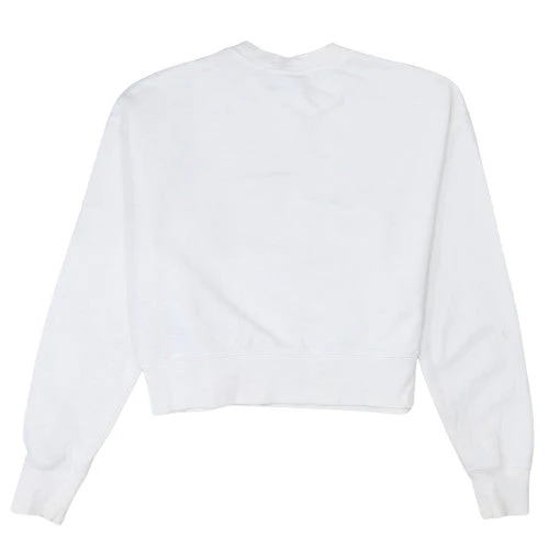 Champion Women's White Small Crew Neck Pullover Sweatshirt - Image 4