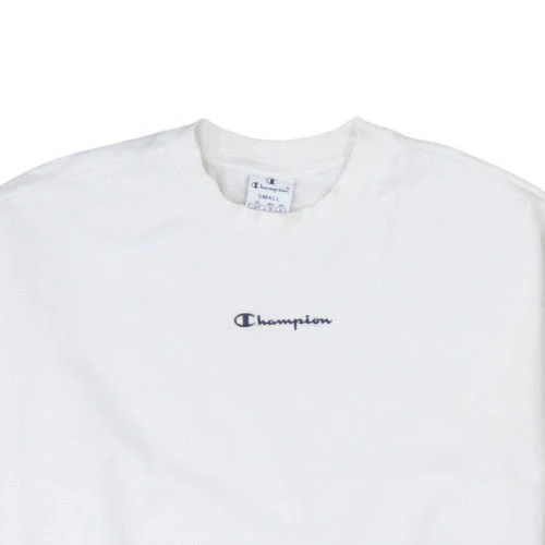 Champion Women's White Small Crew Neck Pullover Sweatshirt - Image 8