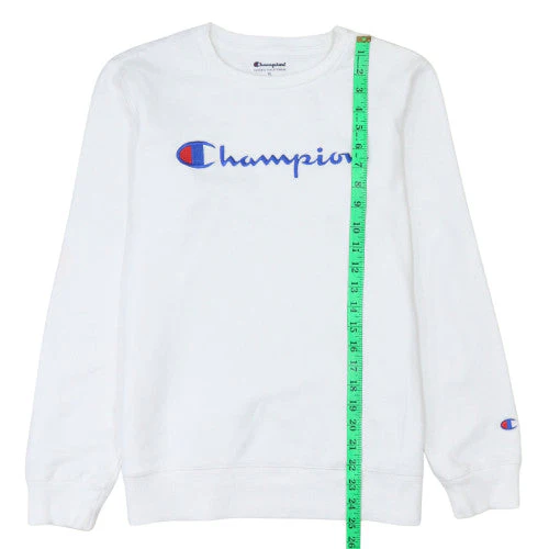 Champion Women's White XL Pullover Sweatshirt with Logo Embroidery - Image 3