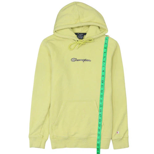 Champion Women's Yellow Small Pullover Hoodie with Logo - Image 3