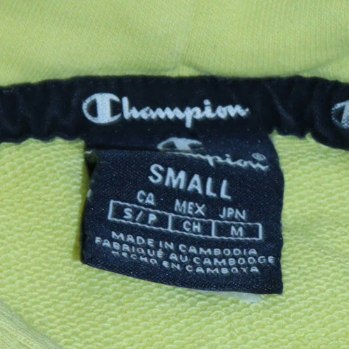 Champion Women's Yellow Small Pullover Hoodie with Logo - Image 5