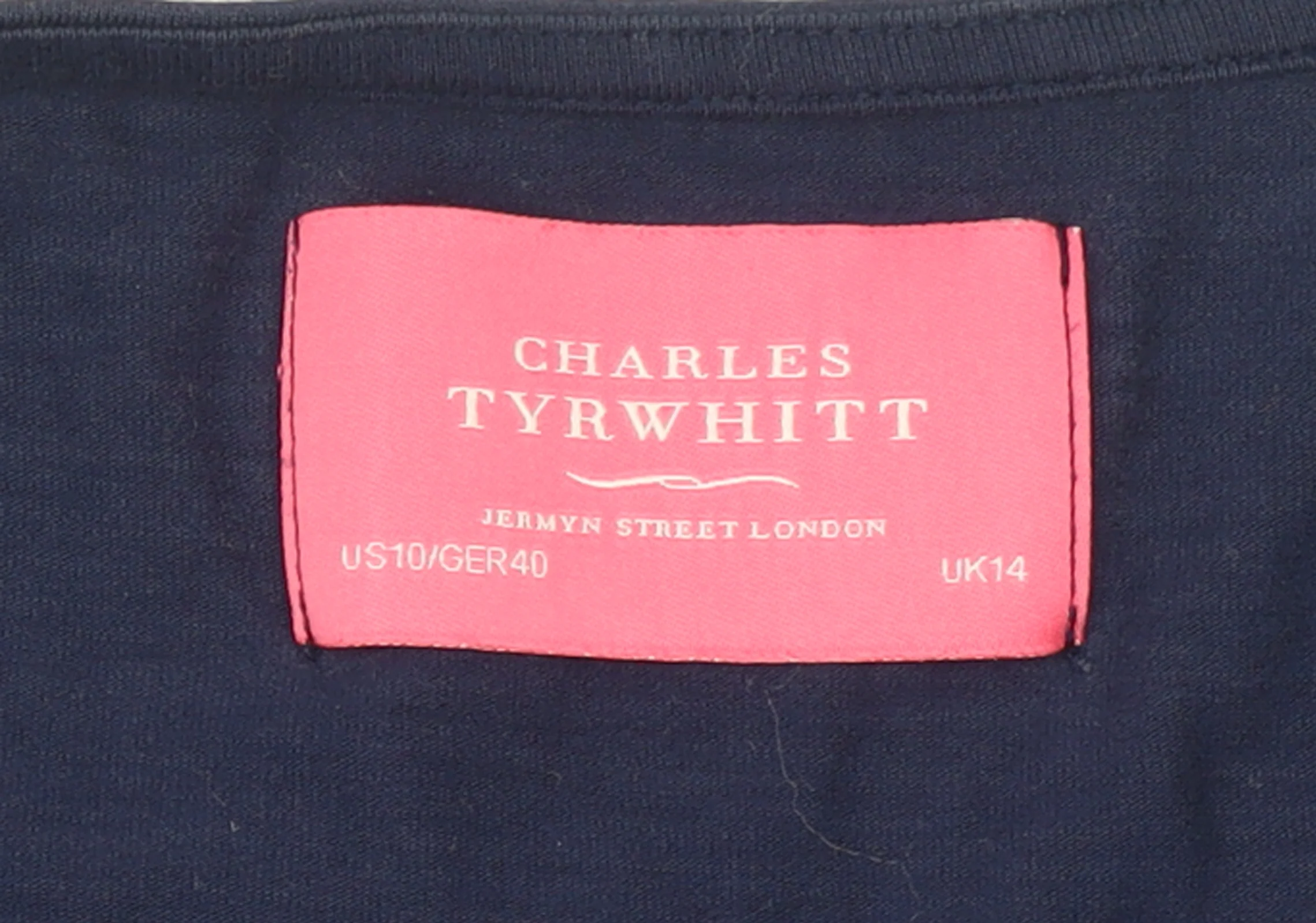 Charles Tyrwhitt Women Blue Wrap Viscose Long Sleeve Blouse UK14 - Image 4