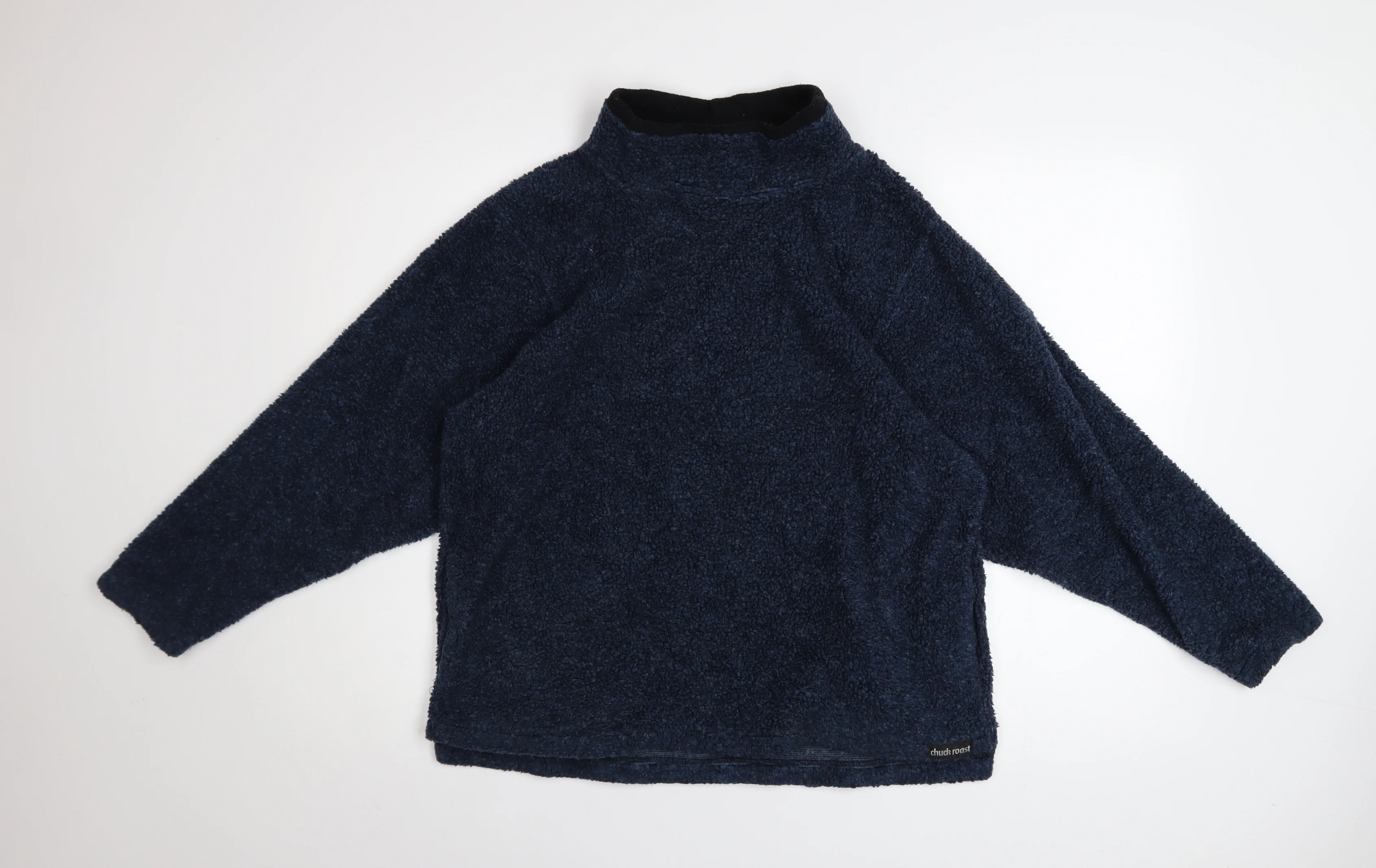 Chuck Roast Women's Blue Fleece Pullover Sweatshirt Size 14