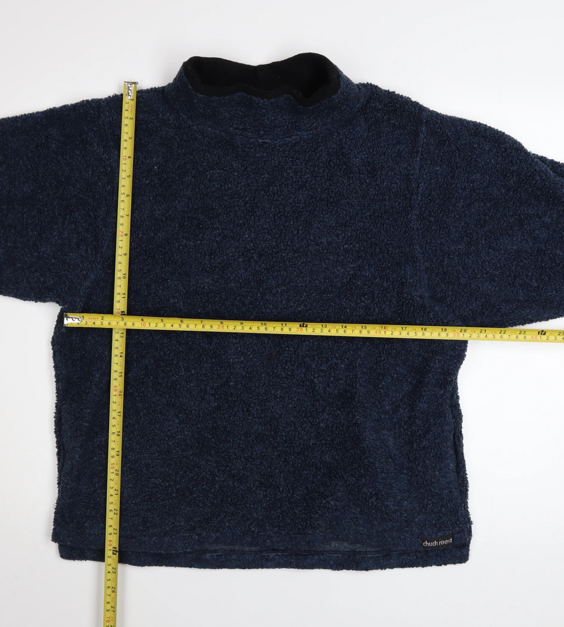 Chuck Roast Women's Blue Fleece Pullover Sweatshirt Size 14 - Image 3