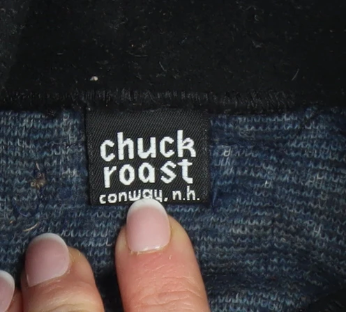 Chuck Roast Women's Blue Fleece Pullover Sweatshirt Size 14 - Image 4