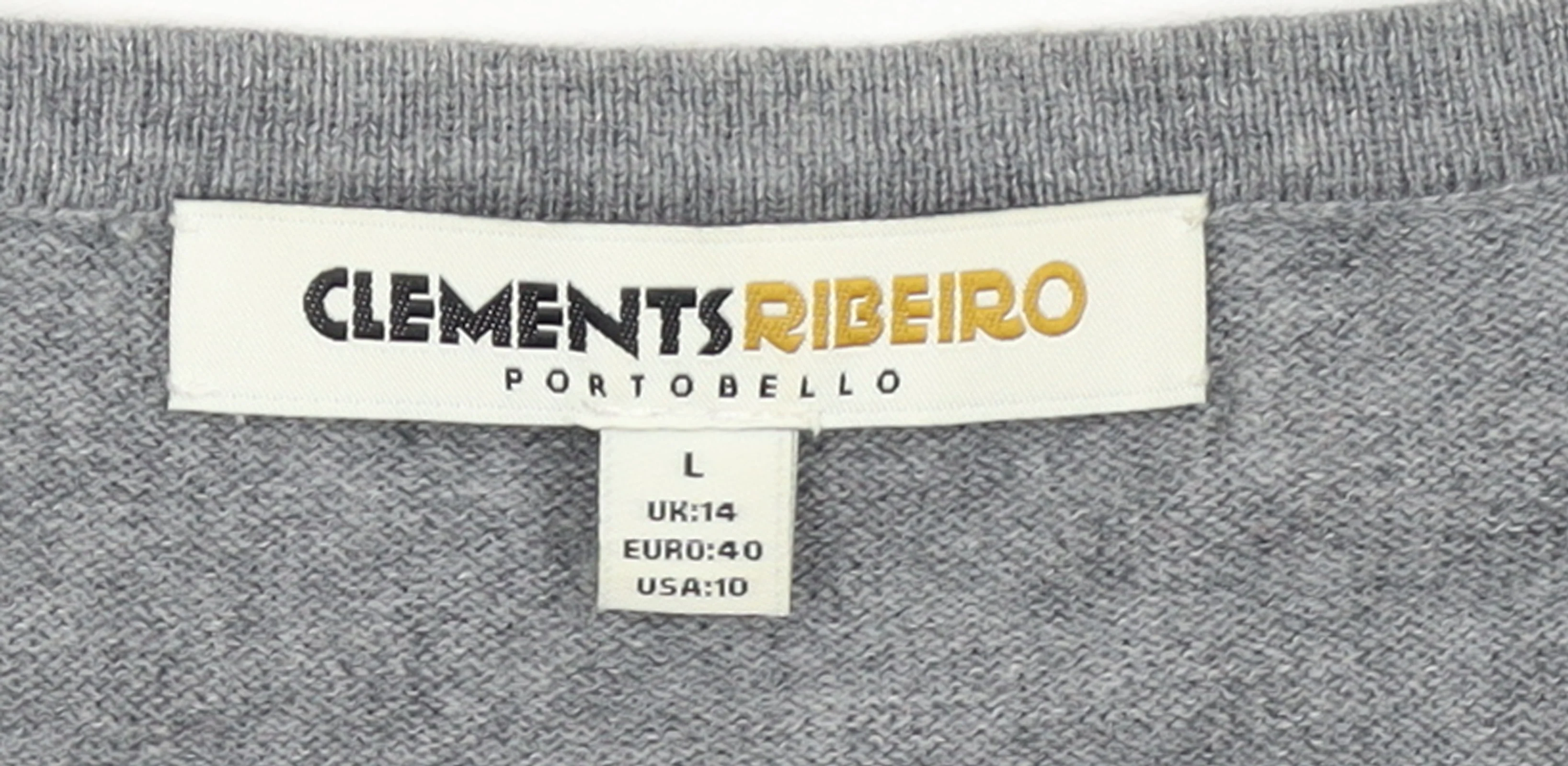 Clements Ribeiro Women Grey Bird Pullover Jumper Size 14 Cotton Cashmere - Image 4