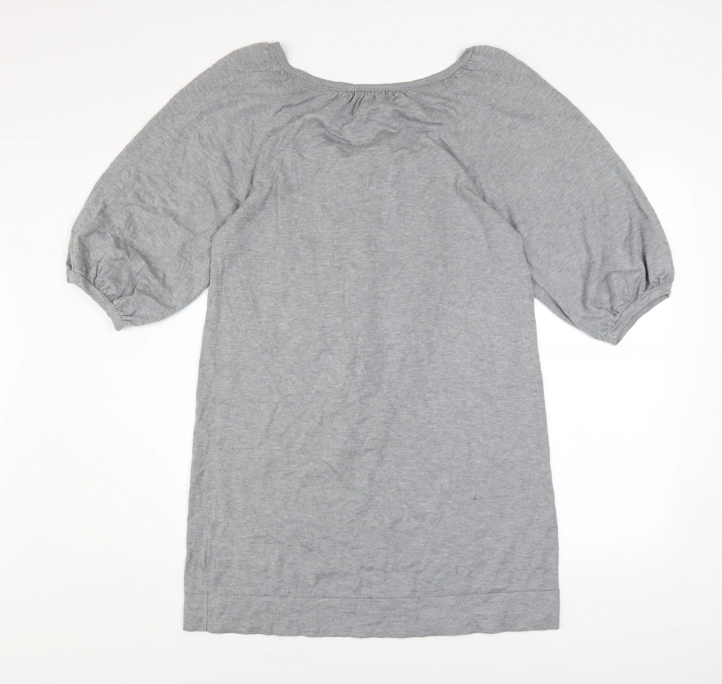 Coast Women Grey Size 14 Ruffle Front Shift Dress - Image 3