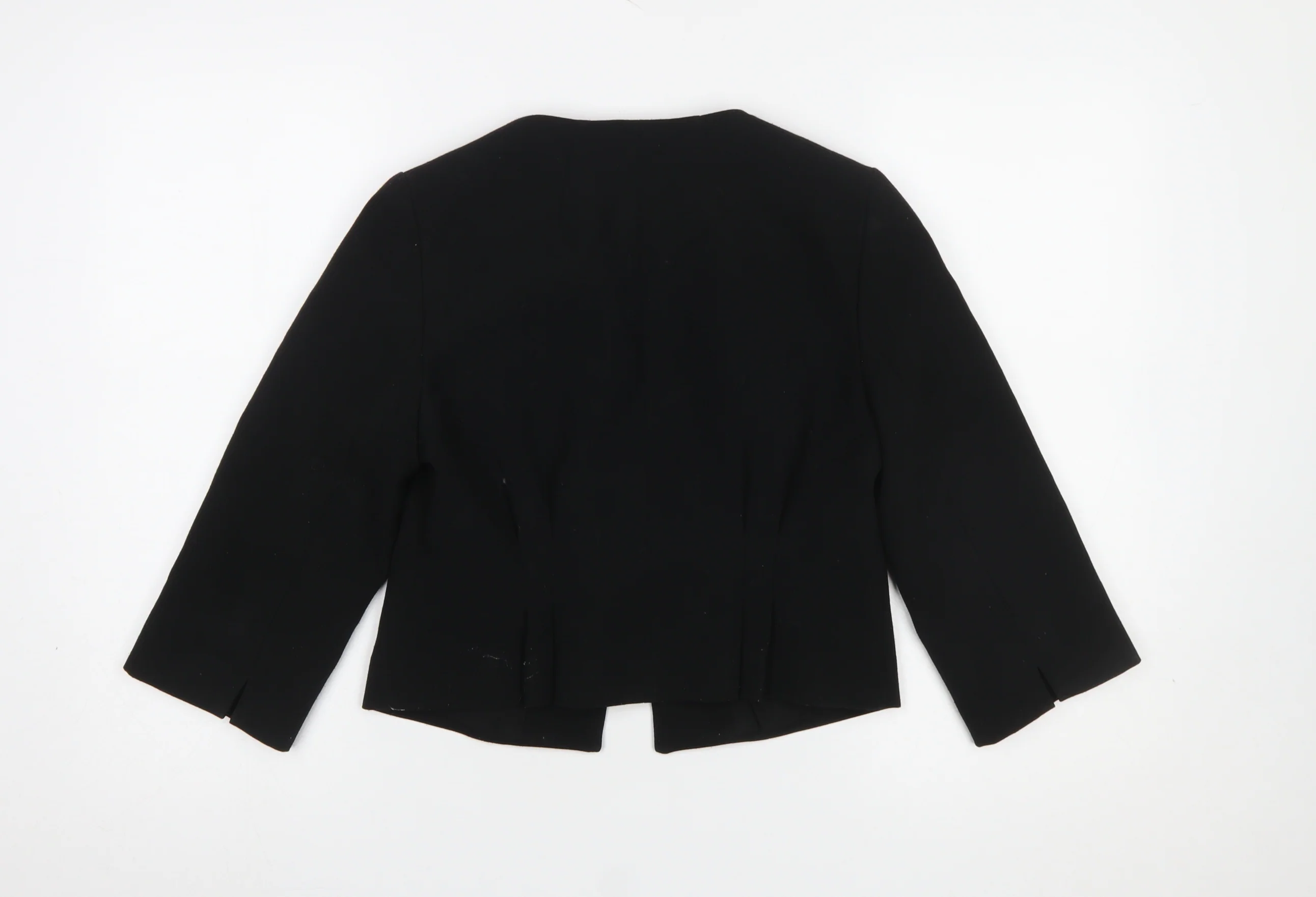 Coast Women's Black Size 10 Cropped Suit Jacket Blazer - Image 3
