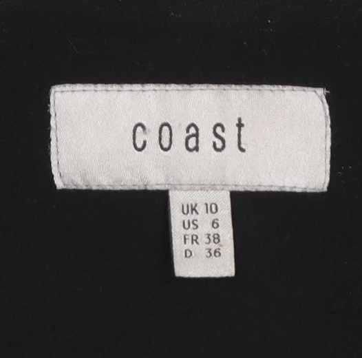 Coast Women's Black Size 10 Cropped Suit Jacket Blazer - Image 4