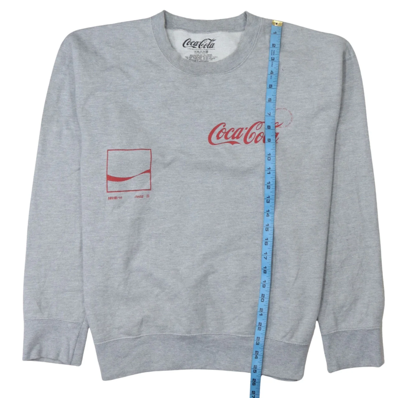 Coca-Cola Grey Women's L Sweatshirt Crew Neck Cotton Blend Pullover - Image 2