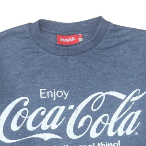 Coca-Cola Men's Blue Pullover Graphic Sweatshirt Size S - Image 8
