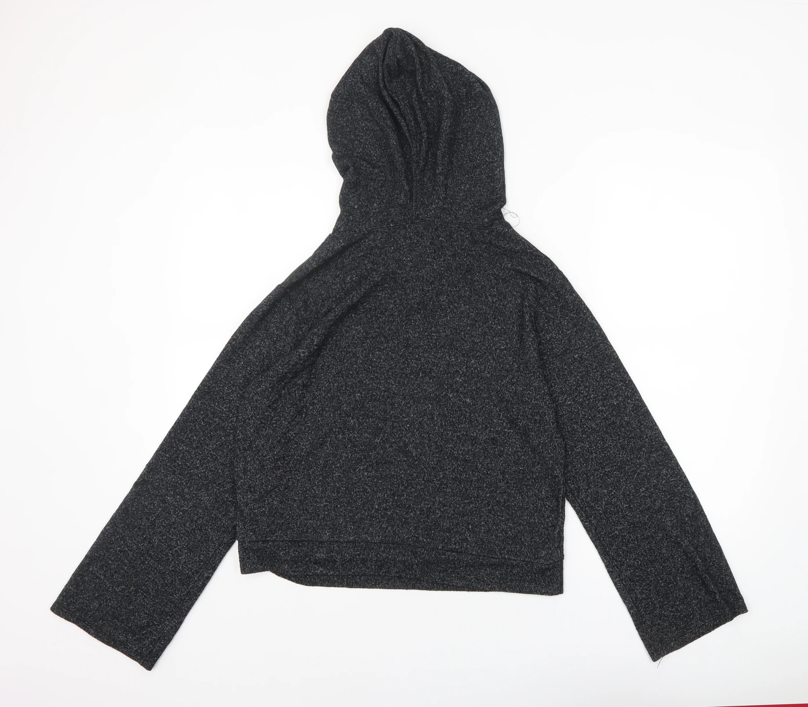 Coin 1804 Women Black Pullover Hoodie Size M Soft Stretch Casual - Image 3