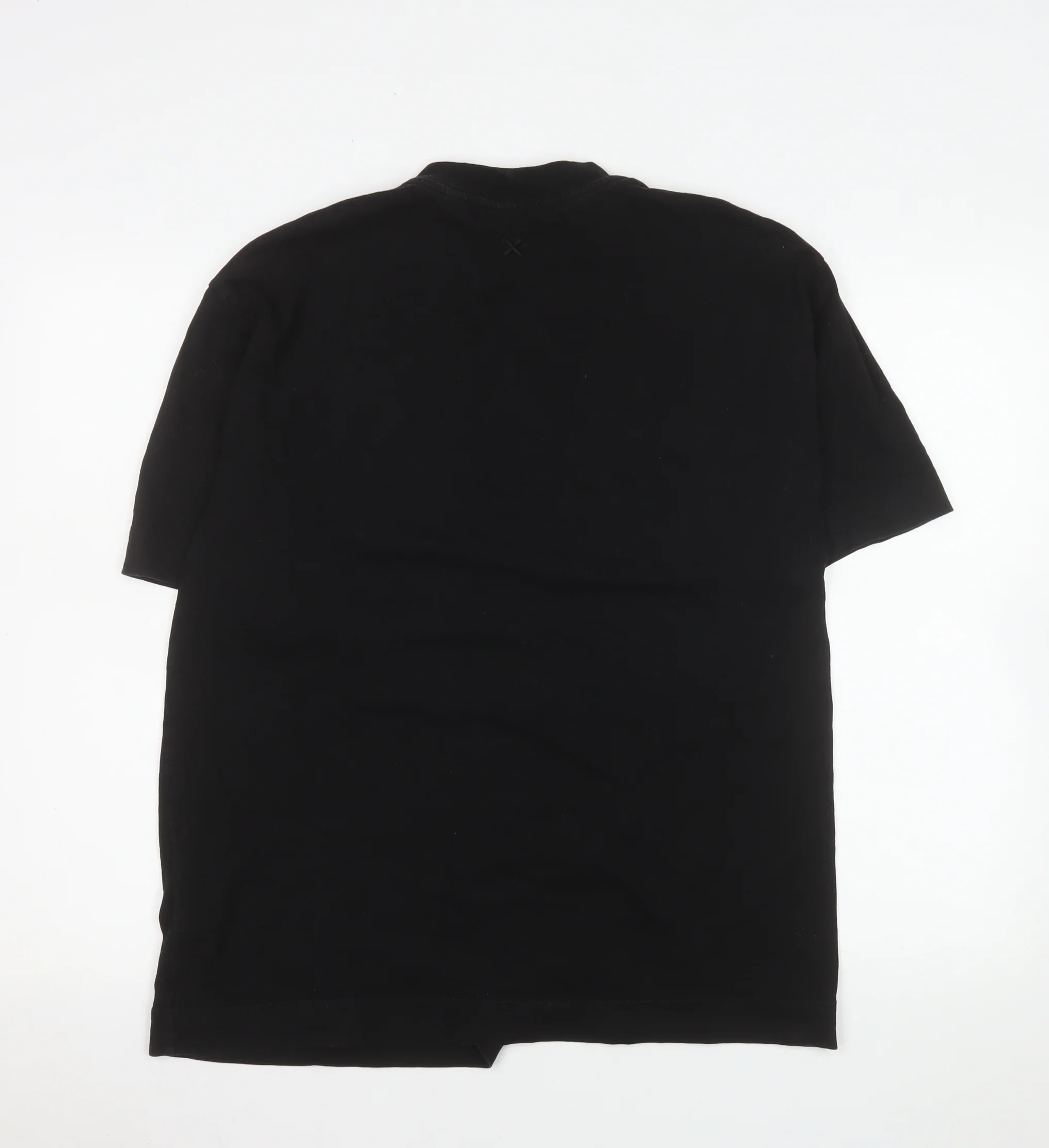 Collusion Men's Black Cotton Crew Neck Short Sleeve T-Shirt Size L - Image 3