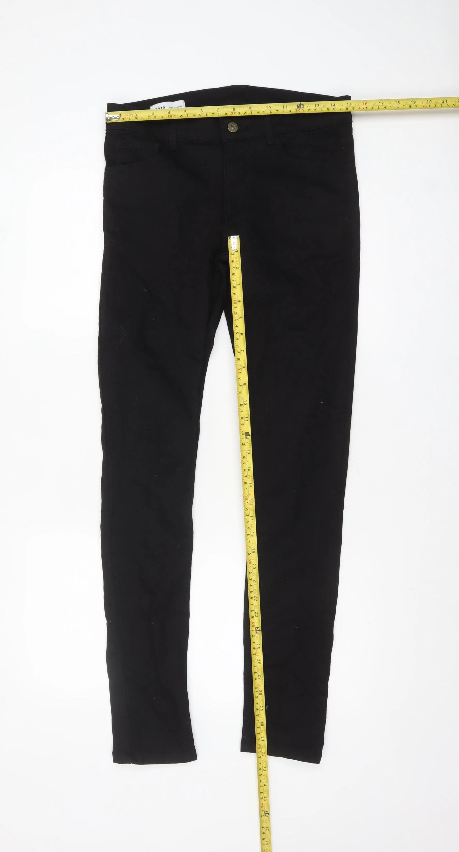 Collusion Mens Black Skinny Jeans W32 L32 Cotton Blend - Image 2