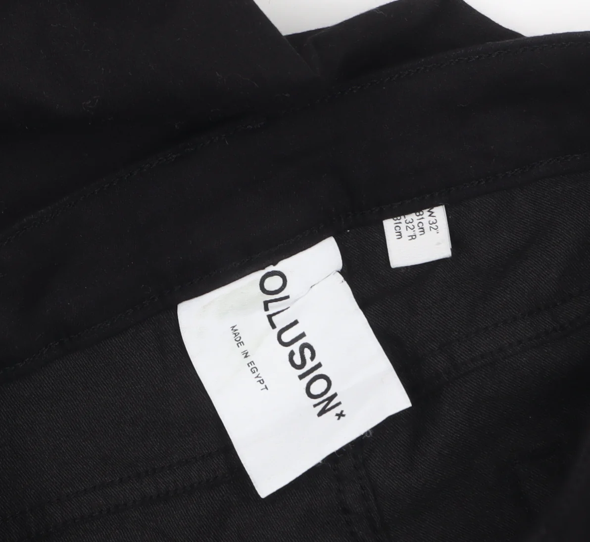 Collusion Mens Black Skinny Jeans W32 L32 Cotton Blend - Image 5