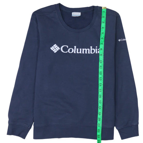 Columbia Men’s Blue Cotton Crew Neck Pullover Sweatshirt M - Image 2