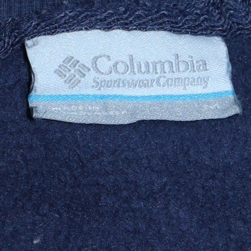 Columbia Men’s Blue Cotton Crew Neck Pullover Sweatshirt M - Image 5